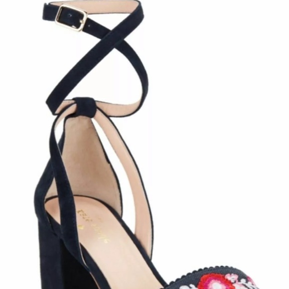 KATE SPADE WATSON SUEDE AND COTTON SANDALS - Picture 4 of 8